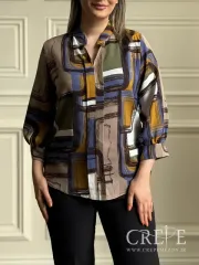 شومیز طرحدار دو پیله