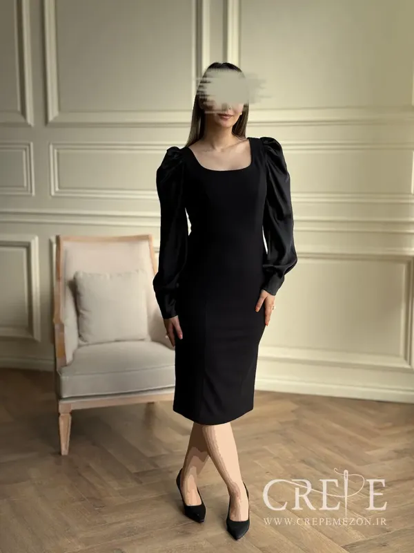 پیراهن دالقیچ آستین ساتن