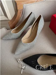 کفش مجلسی تمام نگین پاشنه 7 سانت