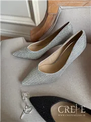 کفش مجلسی تمام نگین پاشنه 7 سانت