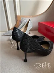 کفش مجلسی تمام نگین پاشنه 7 سانت