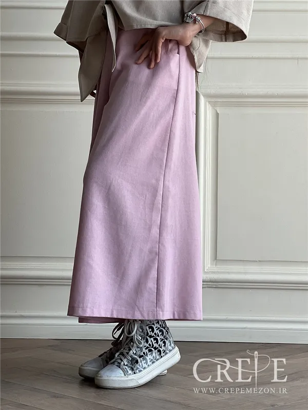 دامن شلواری لینن 