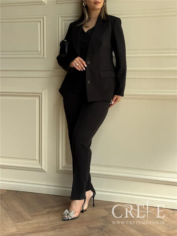 کت و جلیقه شلوار سه تیکه
