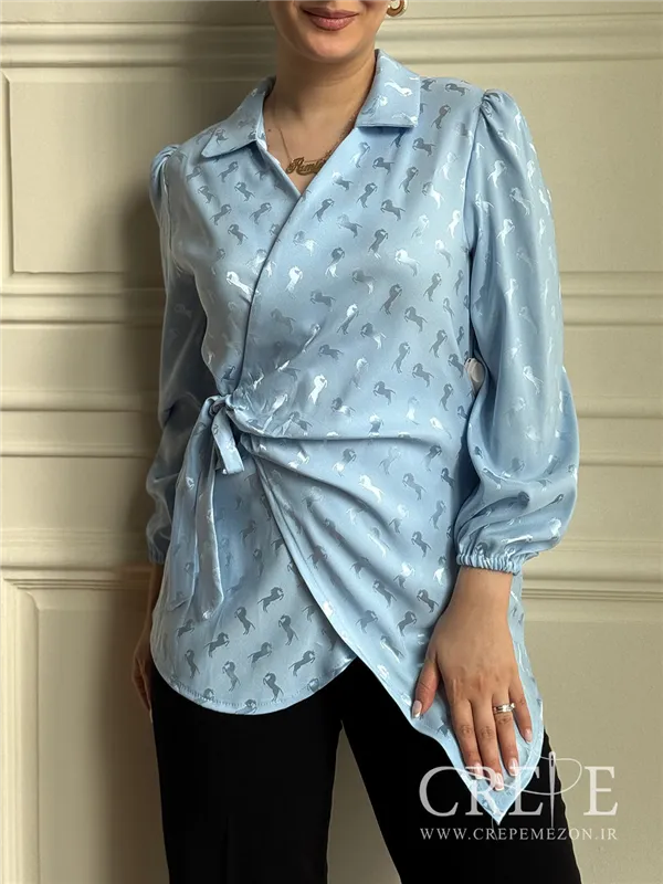 شومیز چپ و راستی بغل گره ای هرمس