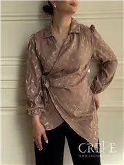 شومیز چپ و راستی بغل گره ای هرمس