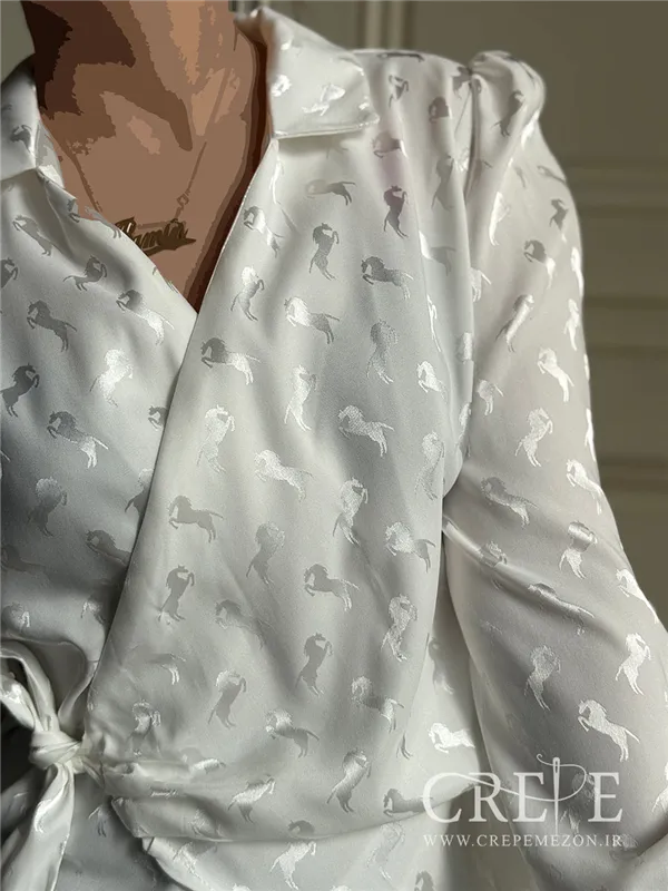 شومیز چپ و راستی بغل گره ای هرمس