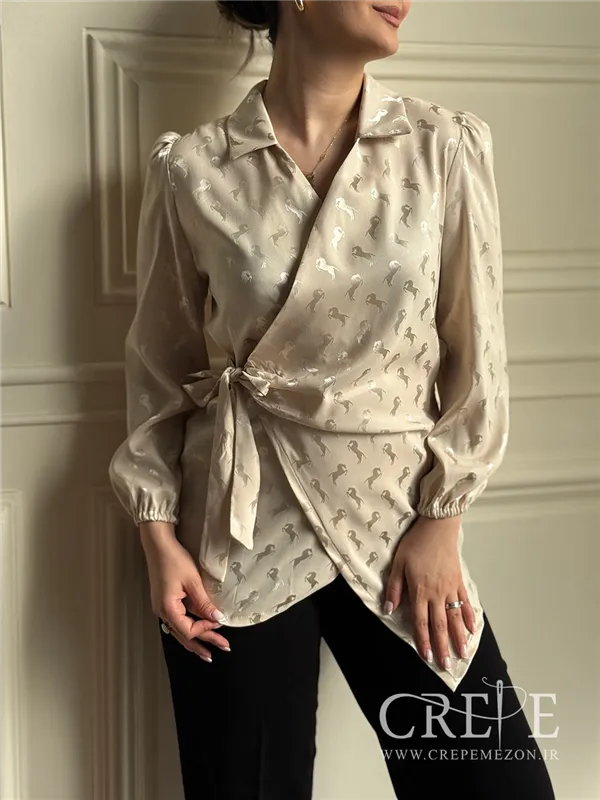 شومیز چپ و راستی بغل گره ای هرمس