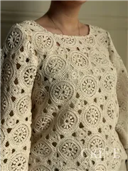 شومیز مجلسی قلاب بافی