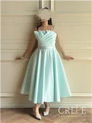 پیراهن کوتاه صدفی ساتن آمریکایی