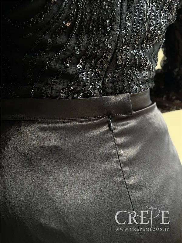 ماکسی دودامنه پولک دوزی