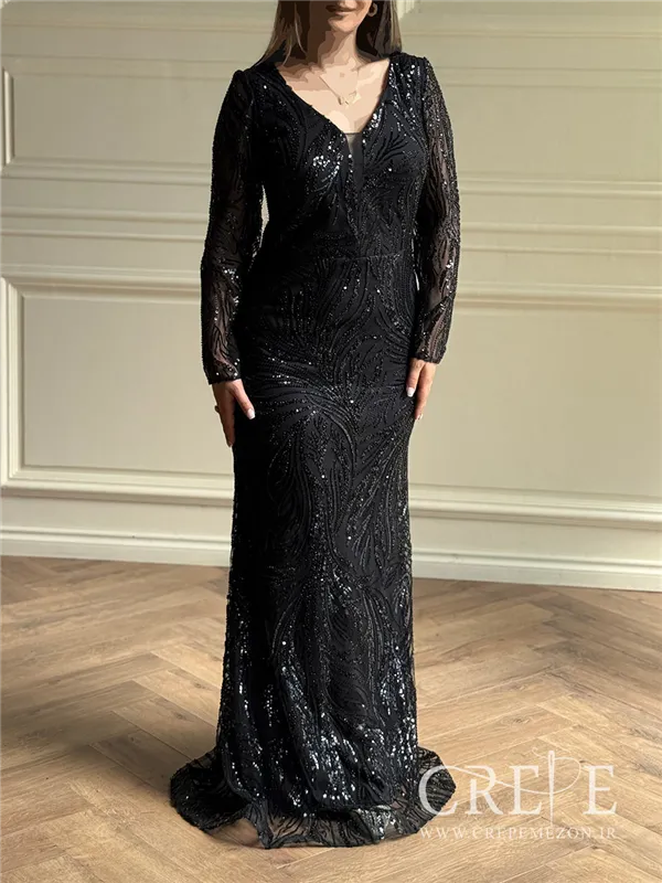 ماکسی دو دامنه پولک دوزی