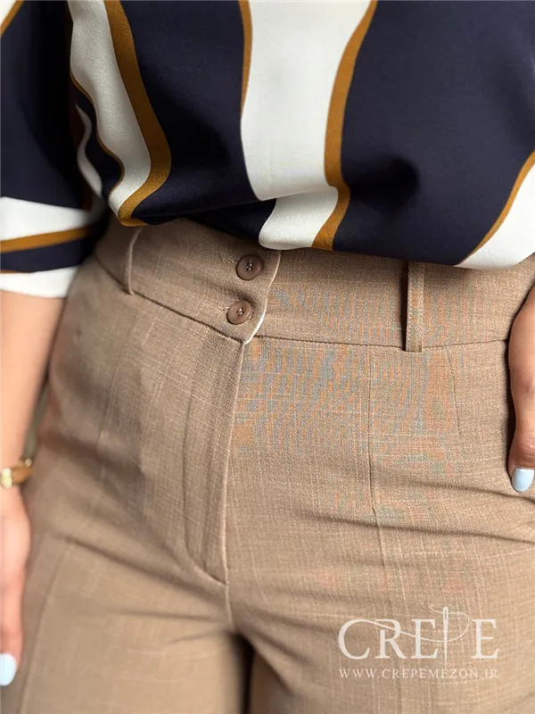 شلوار بزیاق پاکتی طرحدار قد 92