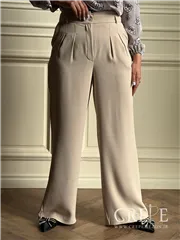 شلوار نیم بگ پیله دار قد 107