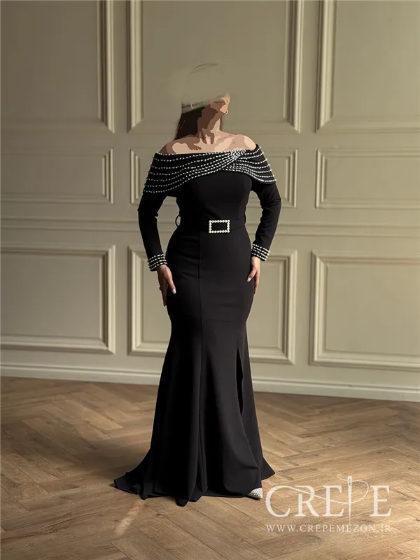 ماکسی والن دار مرواریدی 