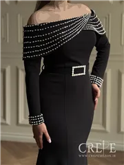 ماکسی والن دار مرواریدی 