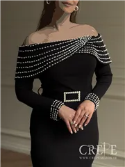 ماکسی والن دار مرواریدی 