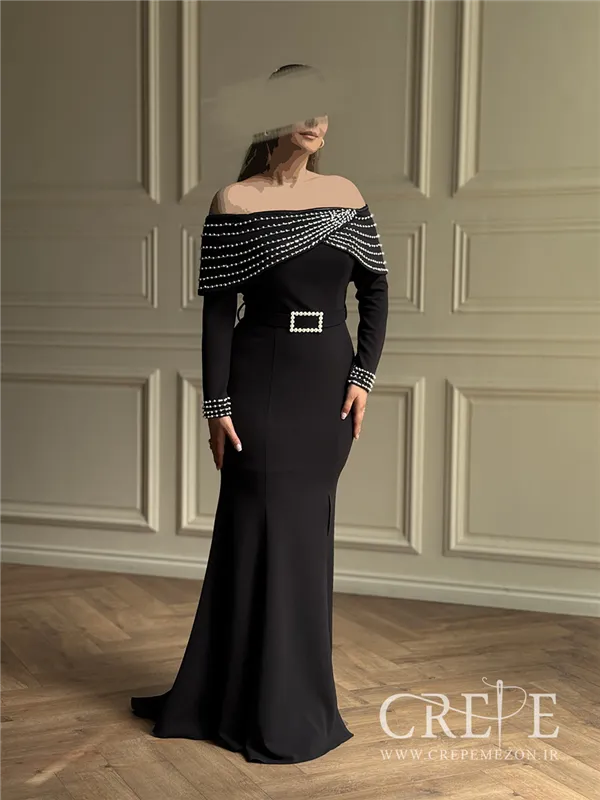 ماکسی والن دار مرواریدی 