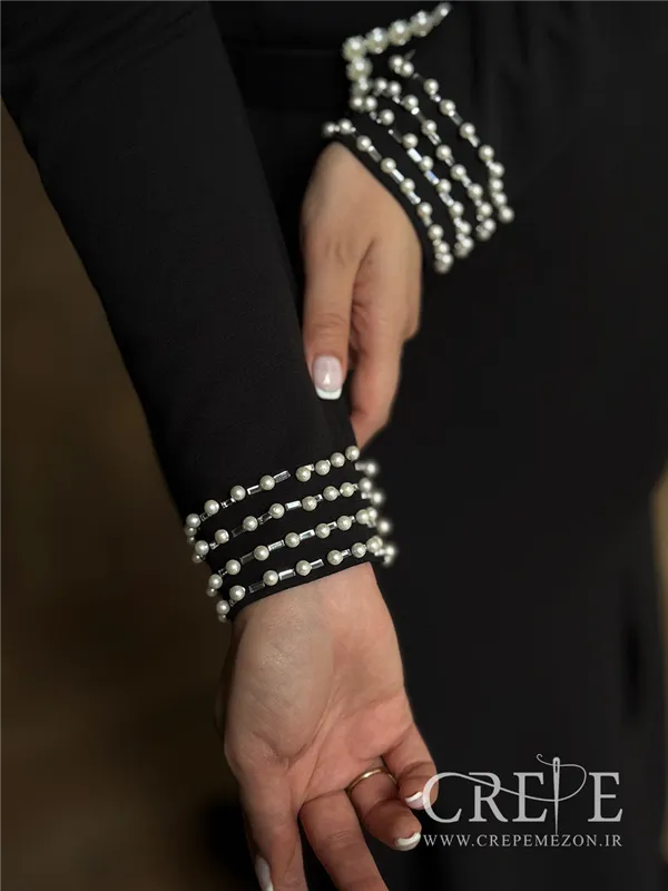 ماکسی والن دار مرواریدی 