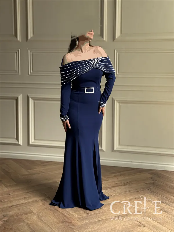 ماکسی والن دار مرواریدی 