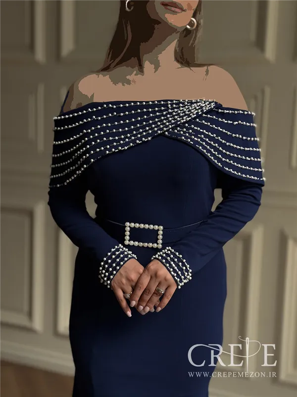 ماکسی والن دار مرواریدی 