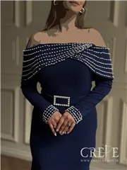 ماکسی والن دار مرواریدی 