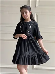 پیراهن جلو گلدوزی