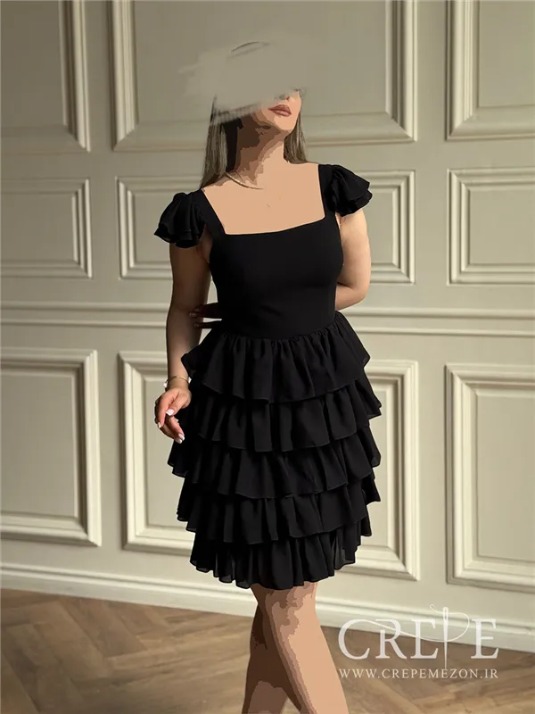 پیراهن عروسکی دامن چین دار