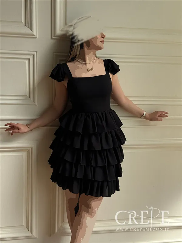 پیراهن عروسکی دامن چیندار