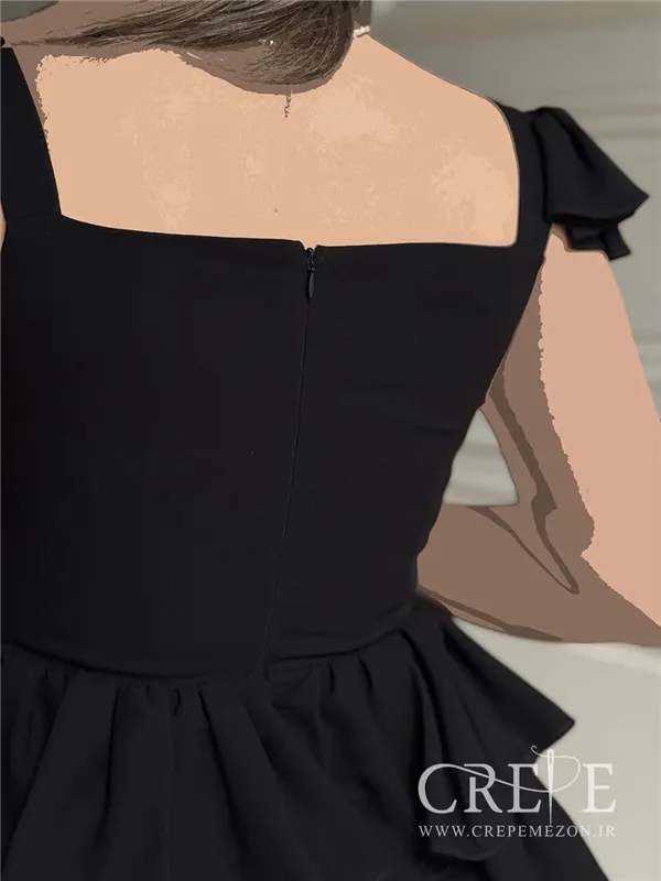 پیراهن عروسکی دامن چین دار