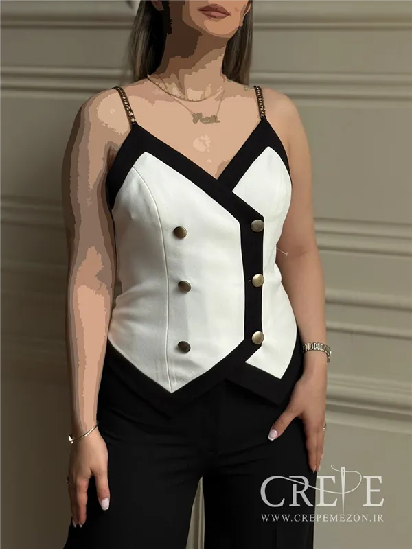 تاپ بند زنجیری 6 دکمه