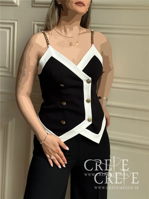 تاپ بند زنجیری 6 دکمه