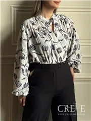 شومیز کراپ گلدار