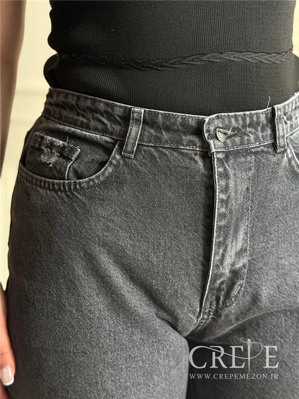 جین نیم بگ سایز بزرگ قد 107