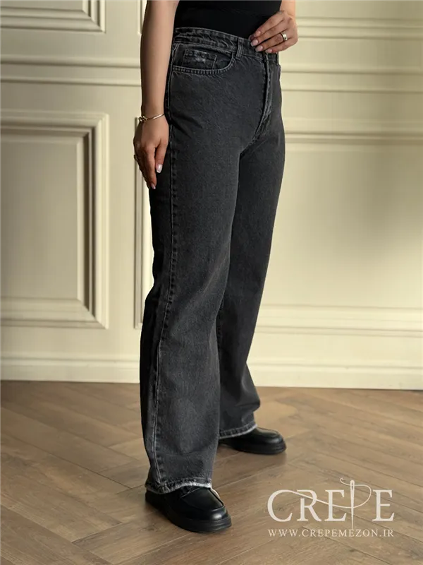جین نیم بگ سایز بزرگ قد 107