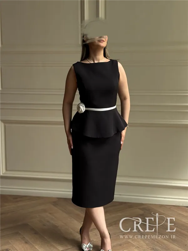 پیراهن میدی تک گل