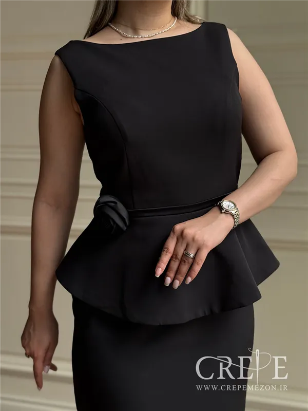 پیراهن میدی تک گل