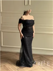 پیراهن دکلته تور پولکی