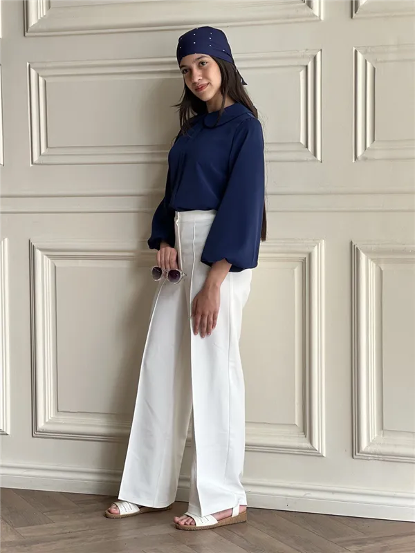 شومیز الیزه یقه ب ب