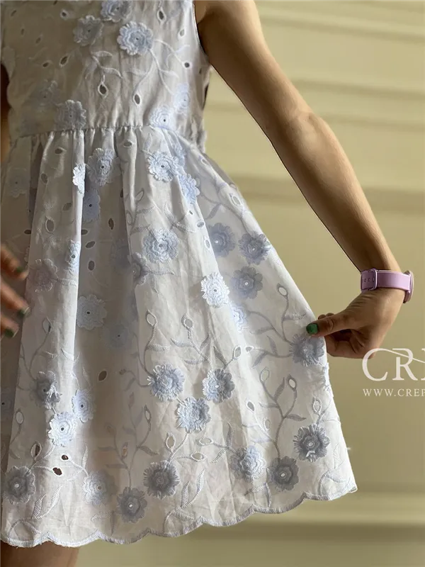 پیراهن لینن خامه دوزی 