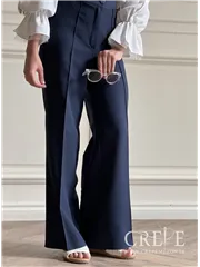 شلوار از بالا راسته کرپ پشت کش