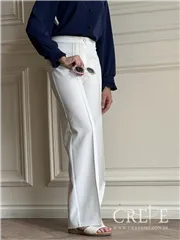 شلوار از بالا راسته کرپ پشت کش