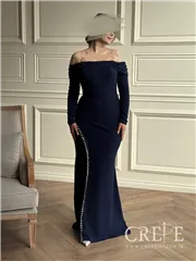 ماکسی دالقیچ یقه قایقی