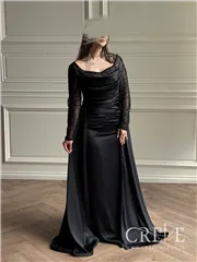 ماکسی یقه دلبری آستین دار یکتا