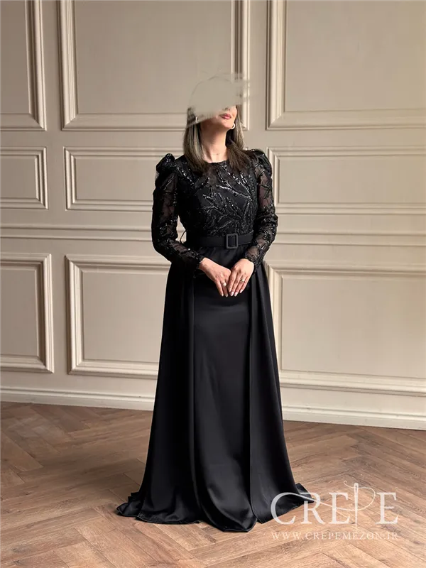 ماکسی دو دامنه ساتن و پنل