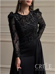 ماکسی دو دامنه ساتن و پنل