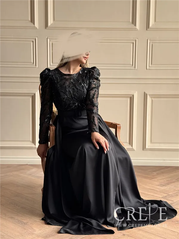 ماکسی دو دامنه ساتن و پنل