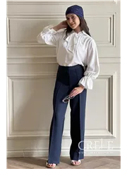 شومیز یقه کرواتی الیزه 