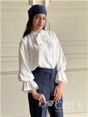 شومیز یقه کرواتی الیزه 