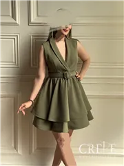 پیراهن کوتاه یقه آرشال