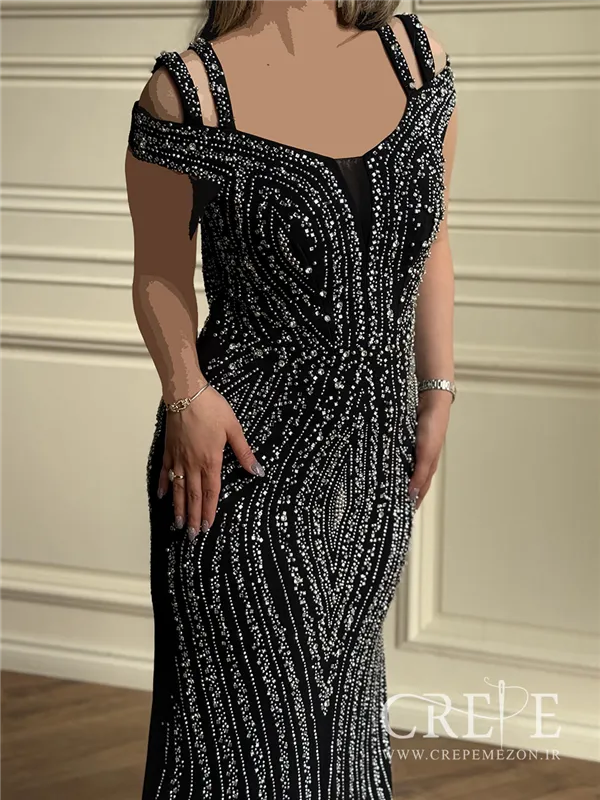 ماکسی دالقیچ مروارید دوزی